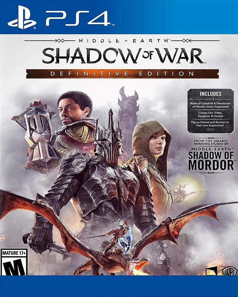 Terra-média: Sombras da Guerra Edição Definitiva PS4 Digital