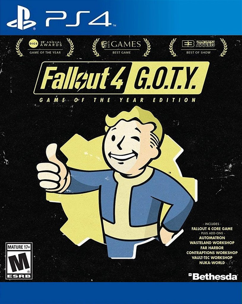 Fallout 4 Game of the Year Edition PS4 Mídia Digital