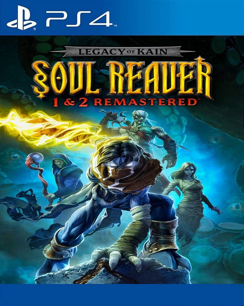 Legacy of Kain Soul Reaver 1 e 2 Remastered PS4 Mídia Digital